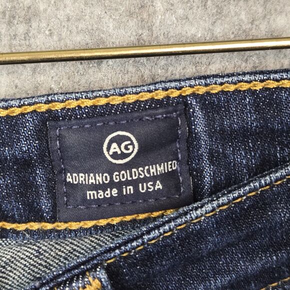AG Adriano Goldschmied The Stilt Cigarette Jeans Women 29R Blue Slim Made in USA - Picture 3 of 12